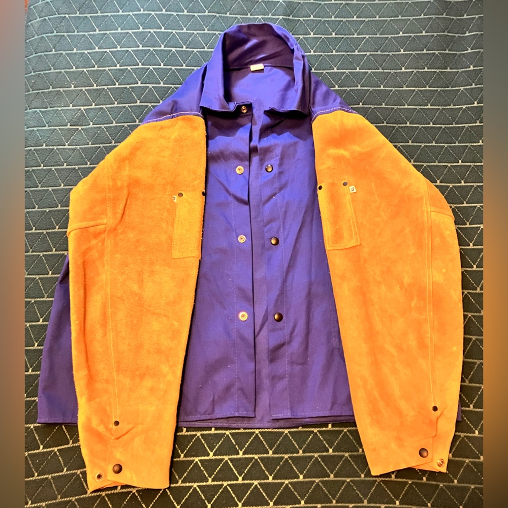 Stylish Men's Purple and Orange Bomber Jacket
